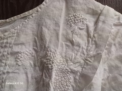 Antique Edwardian 1900s Cotton & Lace Lawn Dress Tea Dress