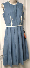 Vintage 1960s Workers Union COHAMA SPORTSET Poplin Sleeveless Dress 12 (NWT)