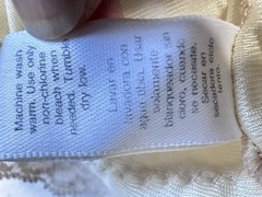 VINTAGE ADONNA Women Slip Union Made USA Nylon And Lace Shiny Vanilla 42 XL