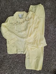 NWT 1950’s/60’s Philmaid Acetate Nylon Sleep Set Shirt Pants Size 40 Vintage