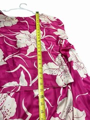 VTG David Alan Pink White Floral 2 Pc Skirt Set Women 14.5 Tropical Hawaiian