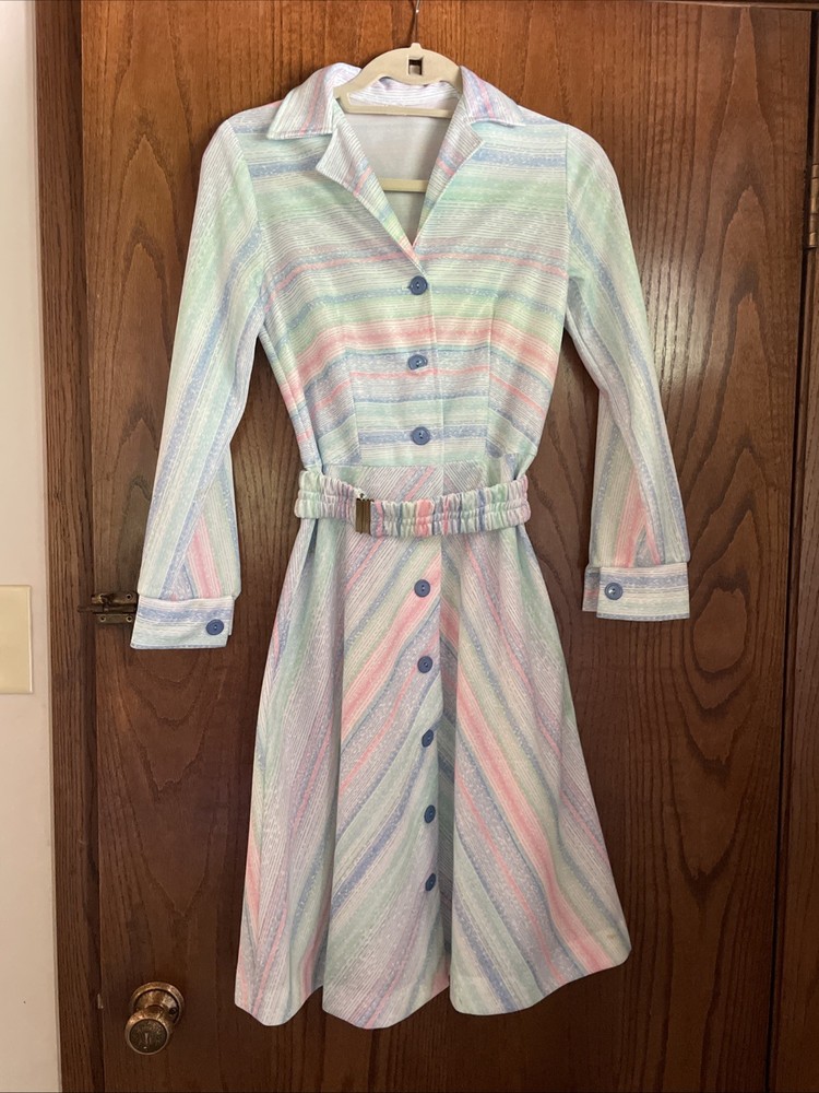 Vintage Day Dress Multi-color