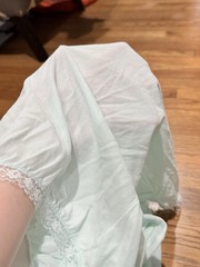 Vintage Erica Loren Light Mint Green Nightgown Long Sleeve Size Large