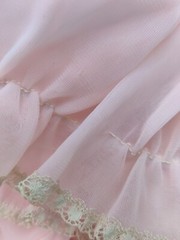 Vintage Vanity Fair 1950’s Rare Double Layer Nylon Chiffon Robe Pink/Coral *Read