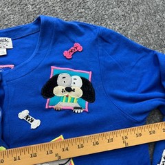 Jack B. Quick Sweater Cardigan Dog Vet Petite Medium Kitschy Grannycore Novelty