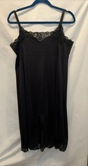Vintage Lady Romance Babydoll Nightie Blue Nylon With Lace Size 43 USA Made