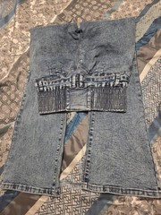 Vintage High Waist Blue Cotton Jeans