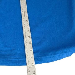 Vintage 80s DB Sport Royal Blue Short Sleeve Top Gold Puffy Jeweled Neckline XL