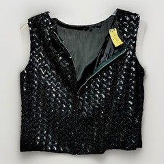 Vintage Sequin Bead Top Kimball Tag Sunny South Women’s 14, 34 Mid Century Glam