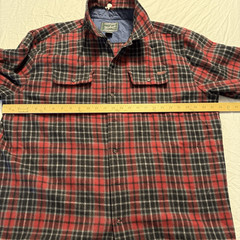 Woolrich Wool Flannel Button Down Shirt Men’s XL Red Plaid
