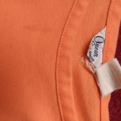 True Vintage Women’s Tank Small Single Stitch Top Orange 1970’s USA Cotton