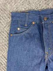 Vintage 80’s Levi’s 716 Saddleman Student Jeans 26×30 Rinsed Denim NOS