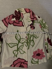 Vintage 70s Nelly de Grab NY Lurex Metallic Floral Disco Blouse Womens 12 USA