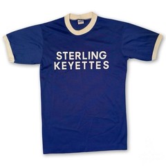 Vintage Sterling Keyettes Shirt Drill Team Mesh Jersey Material 80s
