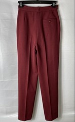 Vintage 90s Gucci Women’s Burgundy Pleated 100% Wool Trousers Pants Sz IT 38