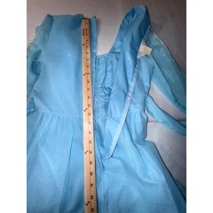 JCPenney Fashions Vintage Maxi Dress Women’s Size 9 Blue Lace Prairie Boho