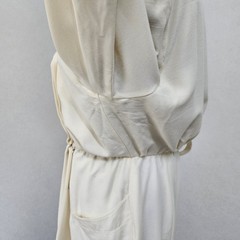 Auth Vintage Thierry Mugler 1980s Wool Cream Dress