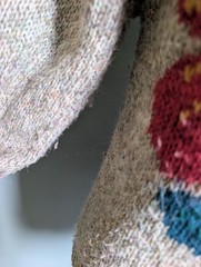 Vintage 80s Wool Blend Floral Sweater