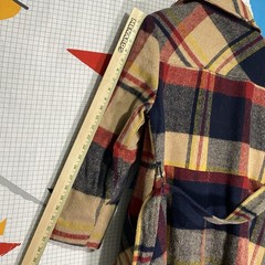 Vintage 50s 60s Plaid Wool Coat Mod Rainbow Hudson Large Atomic Hippy Hollywood