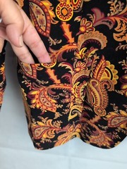 Harve Benard Vintage 90s Velvet Paisley Jacket Womens Size 8 Cotton Spandex NWT