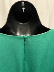 Vintage 80s Dynasty green 2PC Peplum Skirt Set by Rina di Montella Size 8