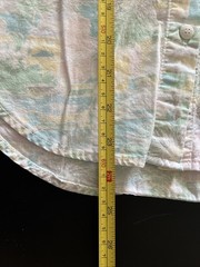 Vintage Pastel Shirt 80s Beach Mom Cherokee Brand No Tag Button Up