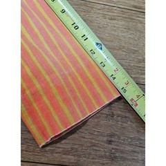 Vintage Marimekko Finland Dress Womens 6 Orange Yellow Stripe Cotton Mod Retro