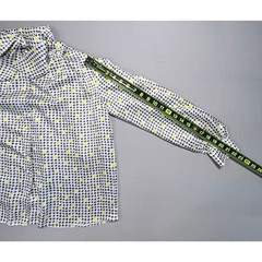 Vintage David Matthew Black and Yellow Houndstooth Tie Neck Blouse Women’s 10