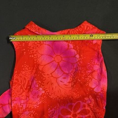Vintage Kay O Kauai Hawaii Hawaiiian Dress Acrylic Tiki Aloha Maxi 60s 1960s