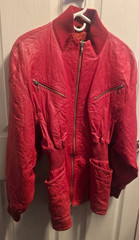 UNIQUE 80’s Michael Hoban North Beach – Long Leather Zipper Jacket – Size 9/10