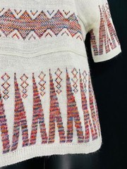 Vintage shirt lot, 1970 1980 deadstock sweater vest white teal red hood top L