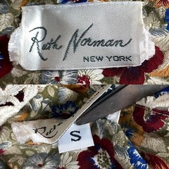 Vintage Ruth Norman Cottagecore Midi Dress Small Dainty Floral Lace Collar Boho