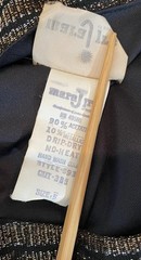 VTG 70s Disco Metallic Top Side Slits Lined Top SZ 5 MARA J ( FLAWS