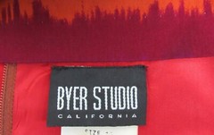 DRESS VTG 1960s 70s MOD DRESS BYER STUDIO OF CALIFORNIA SIZE 10