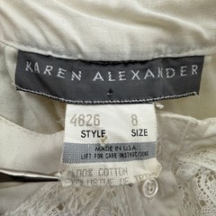 Vintage 80s Karen Alexander Tiered Romantic Western Coquette Prairie Dress 8