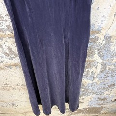 Vintage 90’s Silk Midi Whimsigoth Dress Purple Sleeveless Scoop Neck A-Line Sz S
