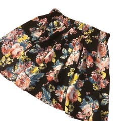 Vintage 1990’s Floral Mini Skirt, Full Skirt, Small
