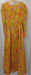 Vintage 1970s Handmade Floral Empire Waist Maxi Dress Art Deco Size 10-12 – EUC