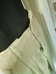LIZ CLAIBORNE LIZSPORT Tan Pleated Altered Corduroy Pants Slacks Trouser 6