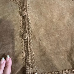 Vintage Selene Sport Suede Leather Vest Cowgirl Hippie Festival Grunge