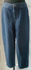 LIZ CLAIBORNE LIZWEAR 90’s Denim Flat Front Trousers Jeans 12P