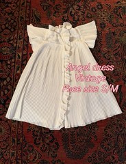 Vintage White Angel Dress nightie Free Size S/M