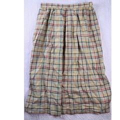 VTG Act III Multi Color Plaid Pleated Midi Skirt Sz 14 Dark Academia Retro