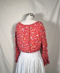 Vintage 60s 70s Denise Are Here School Teacher Button Top Flowy Cardigan