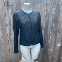 Max studio special edition leather suit set size small in black
