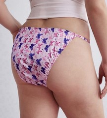 VTG 90’s Style Satin Polyester String Bikini Butterfly 🦋 Panties PLUS 4XL NEW