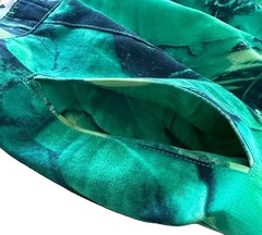 VTG Escada Margaretha Ley Tropical Jungle Print Pant Women Sz 36 Green Botanical