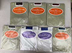 Lot 7 Vintage EVAN-PICONE Size Small Nylon Pantyhose NIP 80’s Jewel Colors