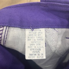 Roughrider by Circle S Vintage Purple Western Pants High Waist Size 9/10 x 34