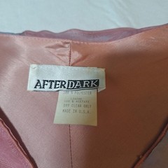 After Dark Vintage 80s Pink Purple Tiered Ruffled Midi Dress Coquette Size 14